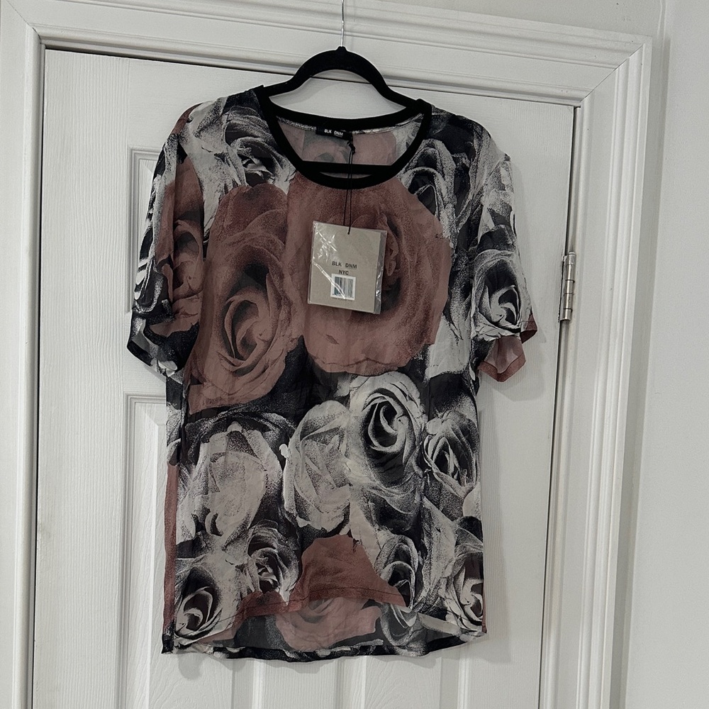 BLK DNM Rose Patterned Women's Blouse